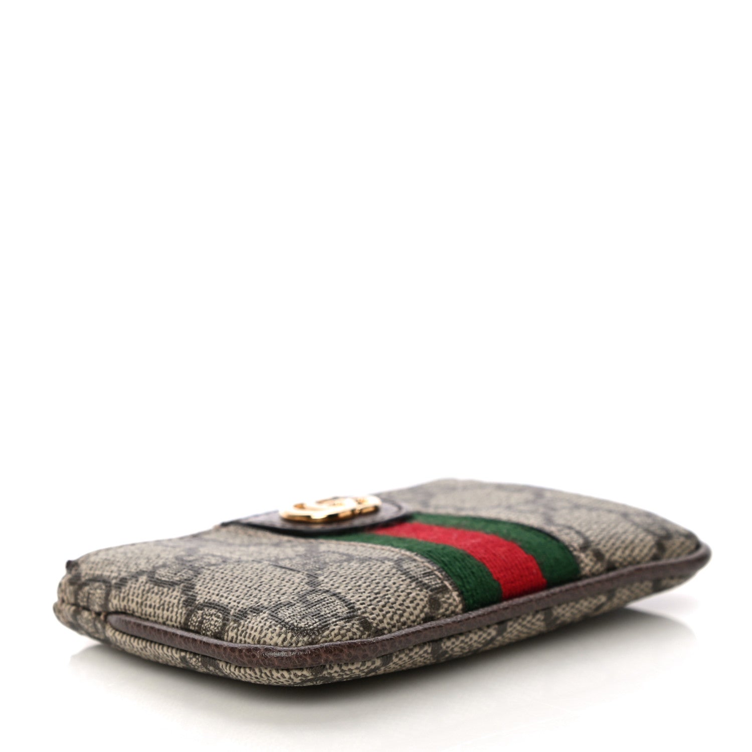 Gucci GG Supreme Monogram Web Ophidia Key Case Beige New Acero 5 of 13