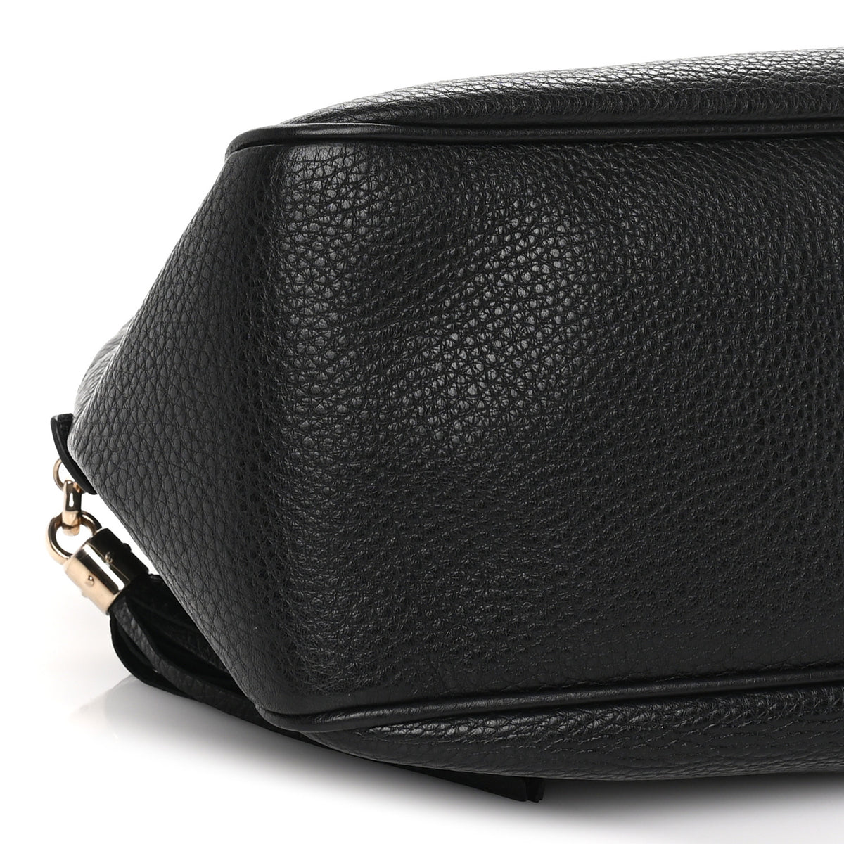 Pebbled Calfskin Medium Soho Bowler Black