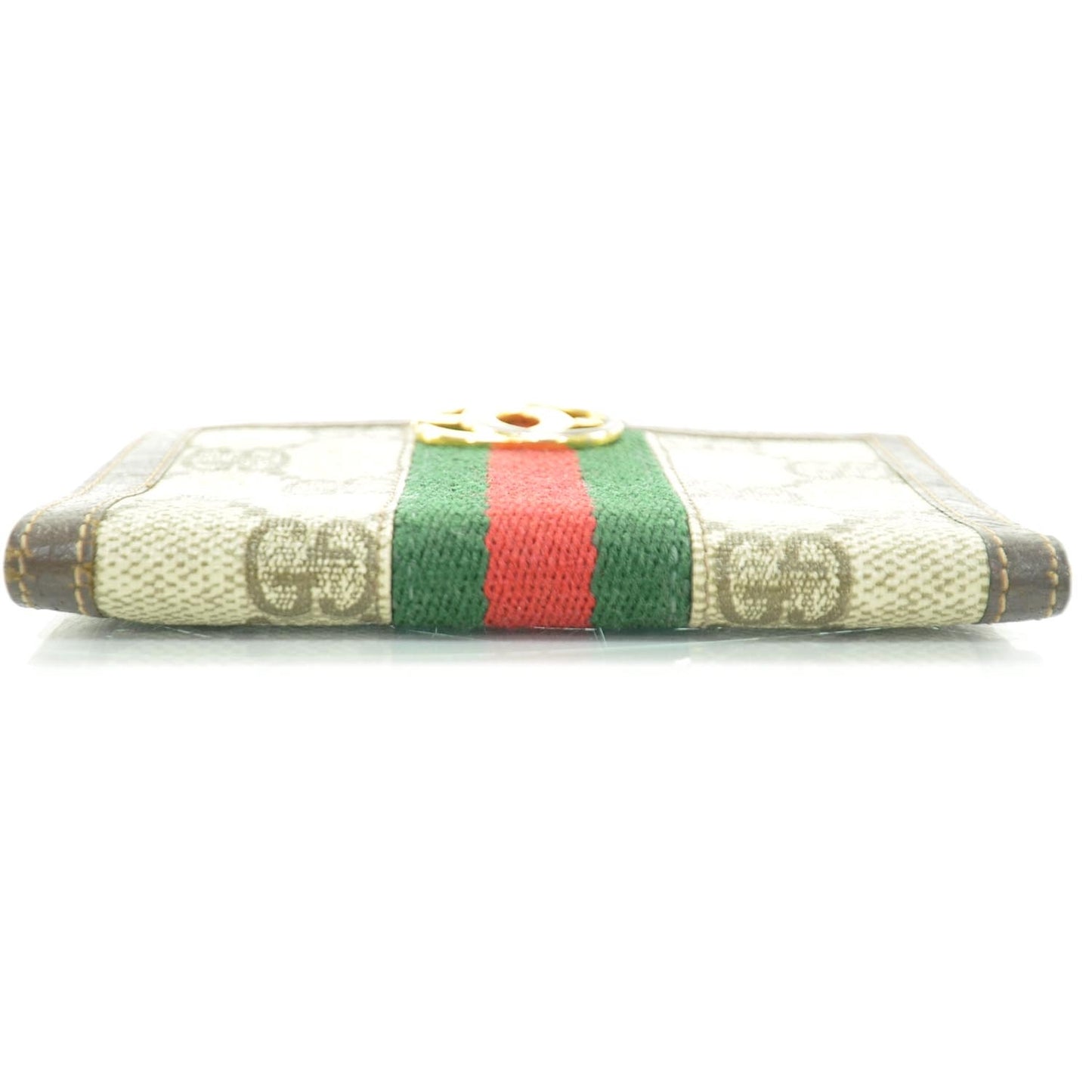 Monogram Web French Wallet Brown