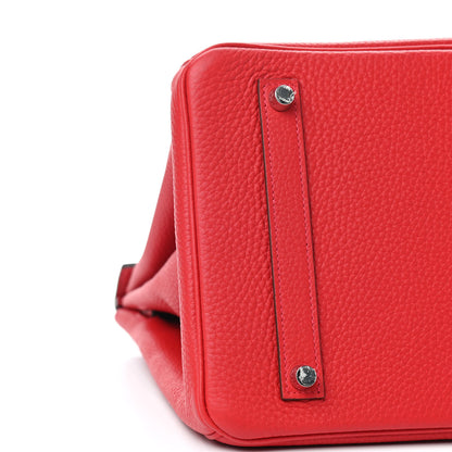Hermes Togo Horseshoe Birkin 35 Rouge Casaque 6 of 11