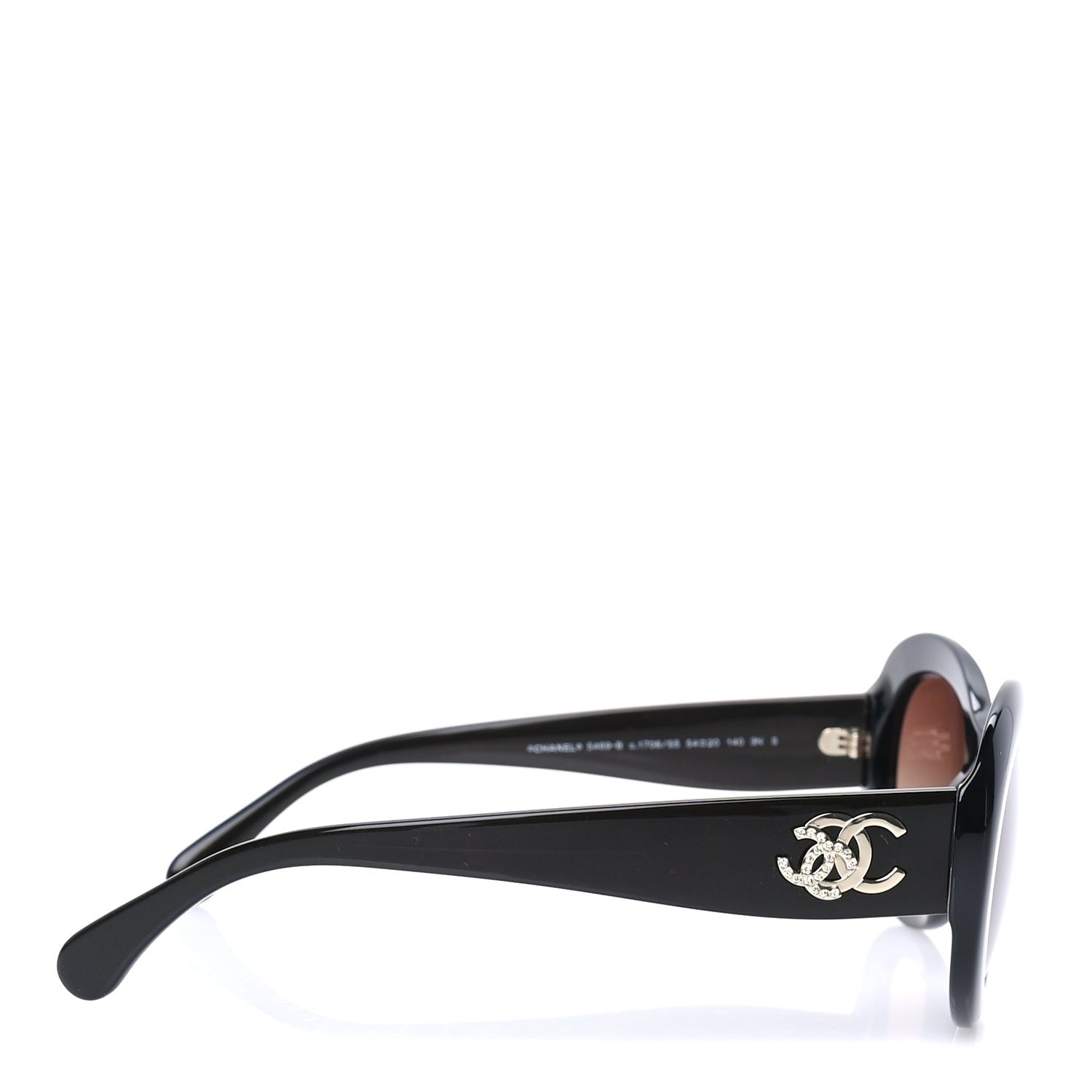 Chanel Acetate Polarized CC Sunglasses 5468-B-A Black 3 of 7