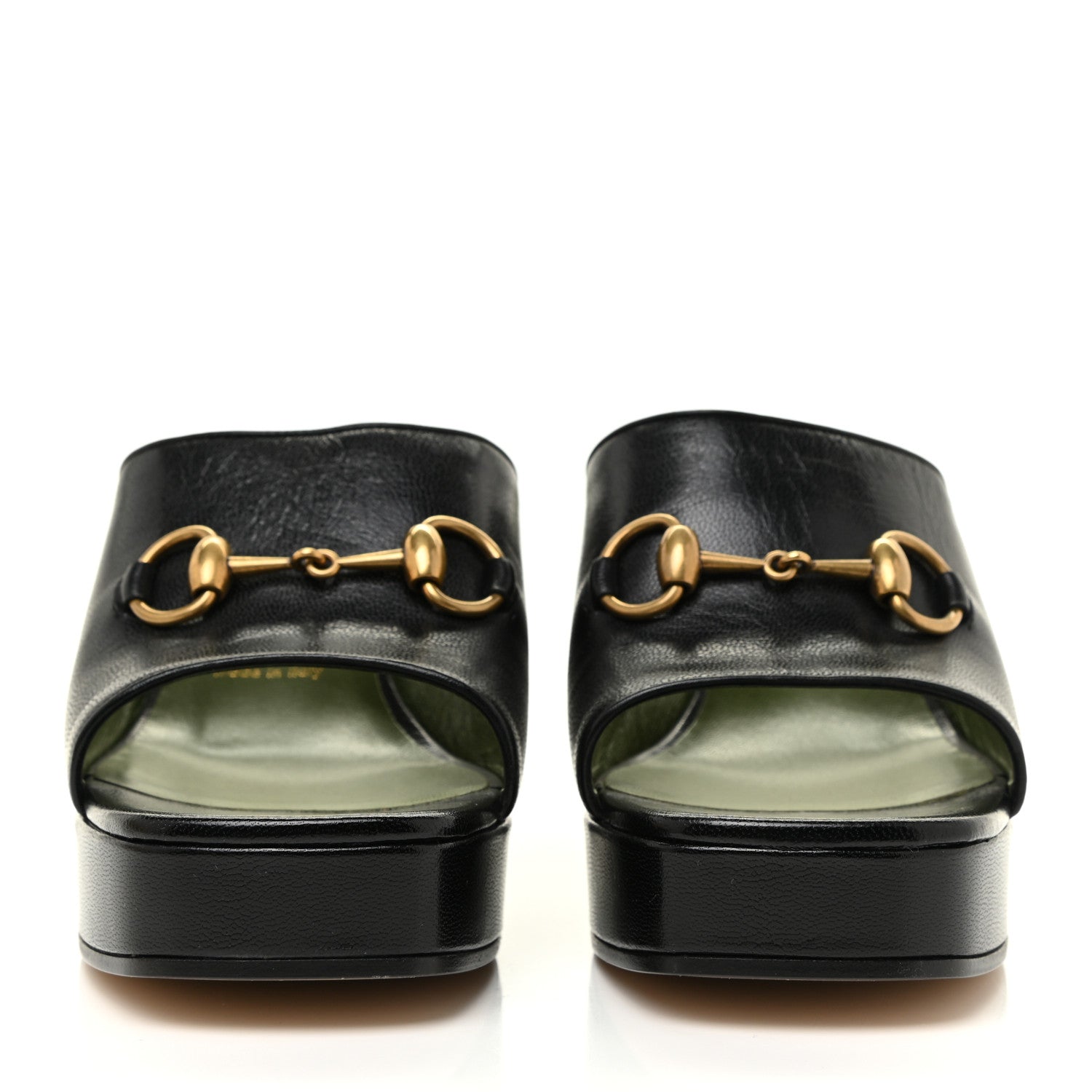 Gucci Granada Kid Houdan Platform Slide Sandals 38.5 Black 2 of 12