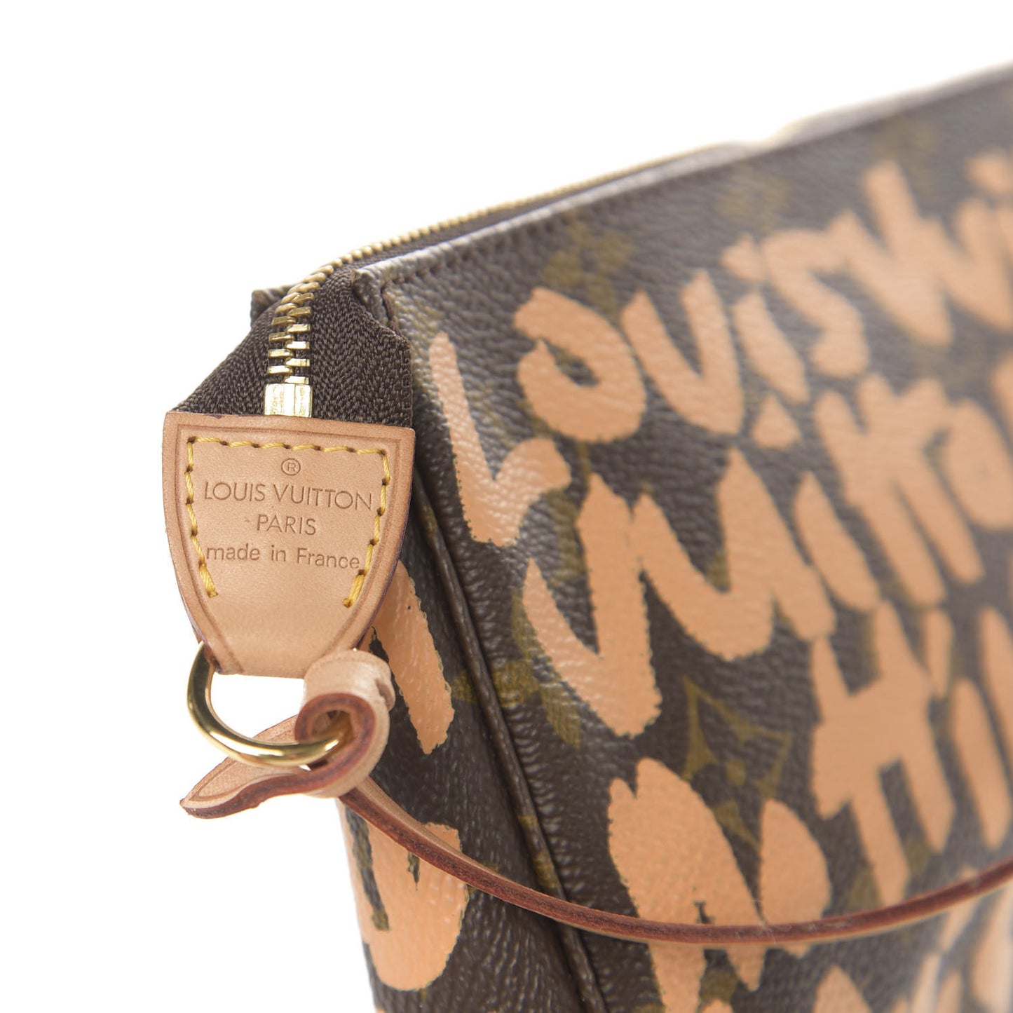 Monogram Graffiti Pochette Accessories Peach