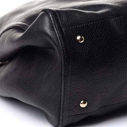 Gucci Pebbled Calfskin Large Soho Shoulder Bag Black 10 of 13