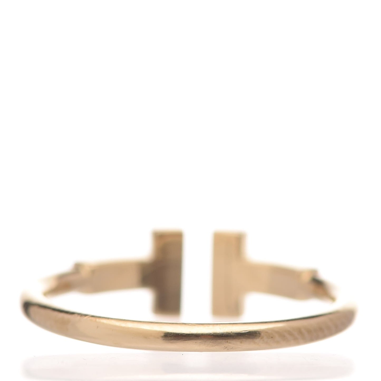 18K Yellow Gold Diamond T Wire Ring 52 6