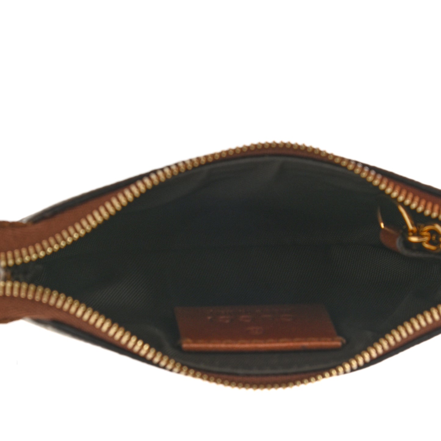 GG Supreme Monogram Key Case Brown