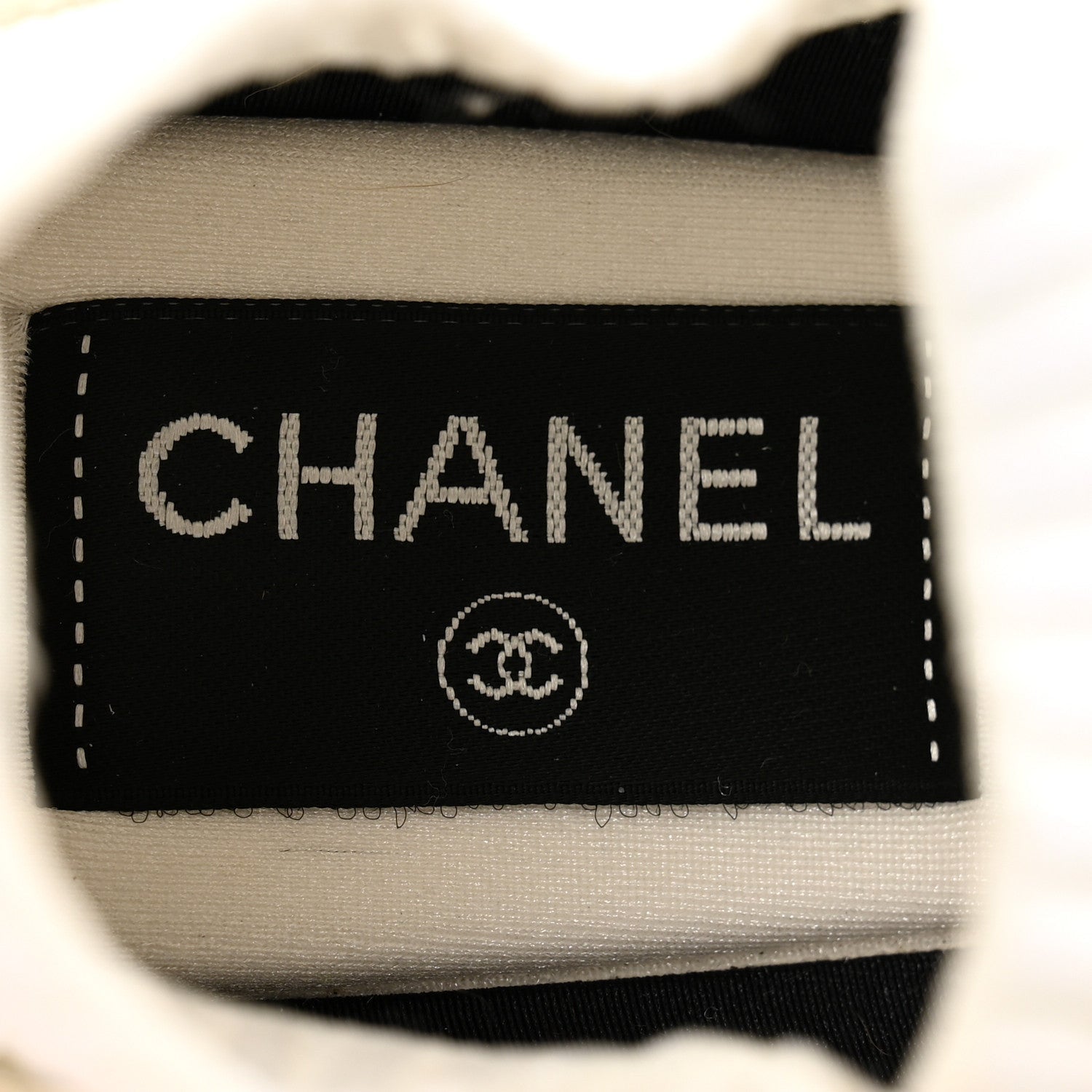 Chanel Mesh Suede Fabric Womens CC Sneakers 36 White Ivory Light Beige 6 of 7