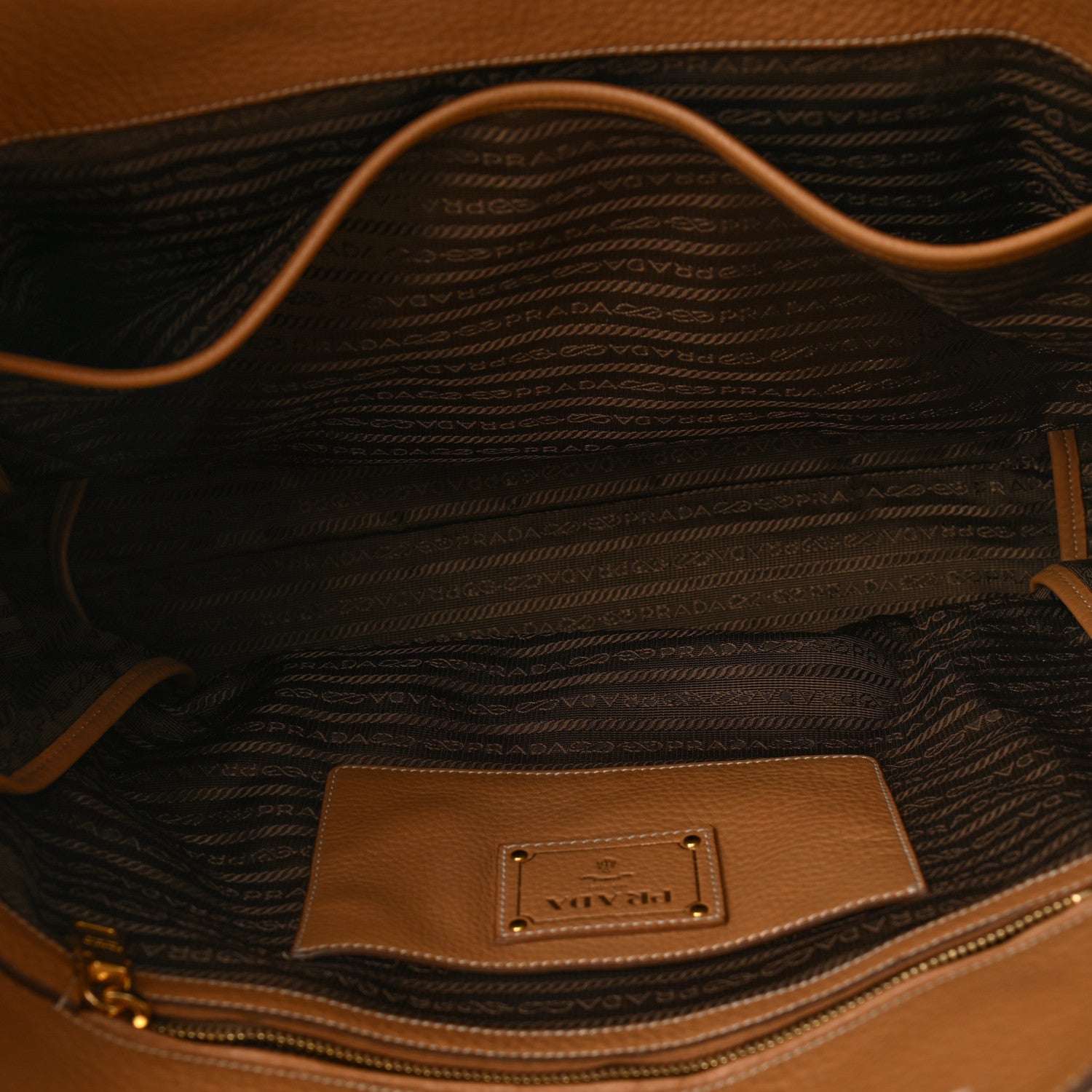 Prada Vitello Daino Shopping Tote Sughero 4 of 8
