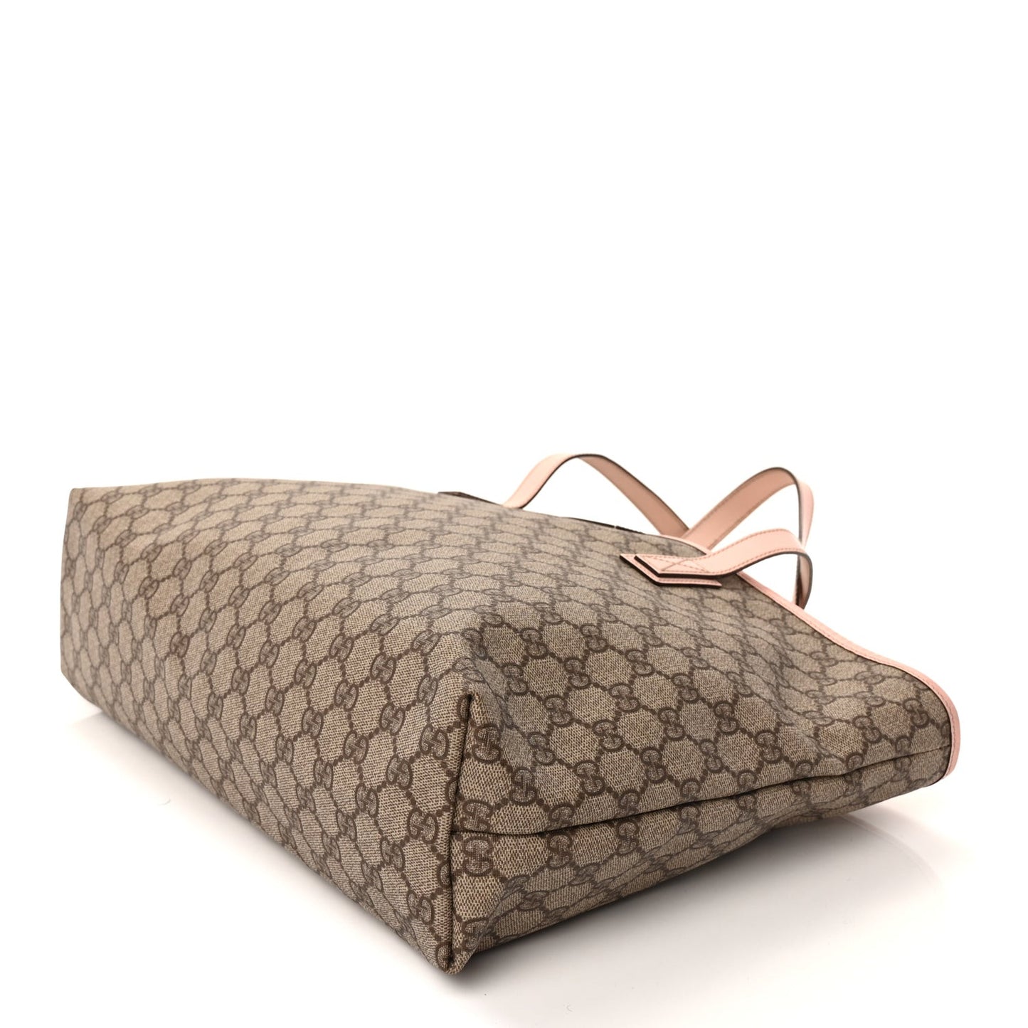 GG Supreme Monogram Medium Zippered Shopping Tote Pink