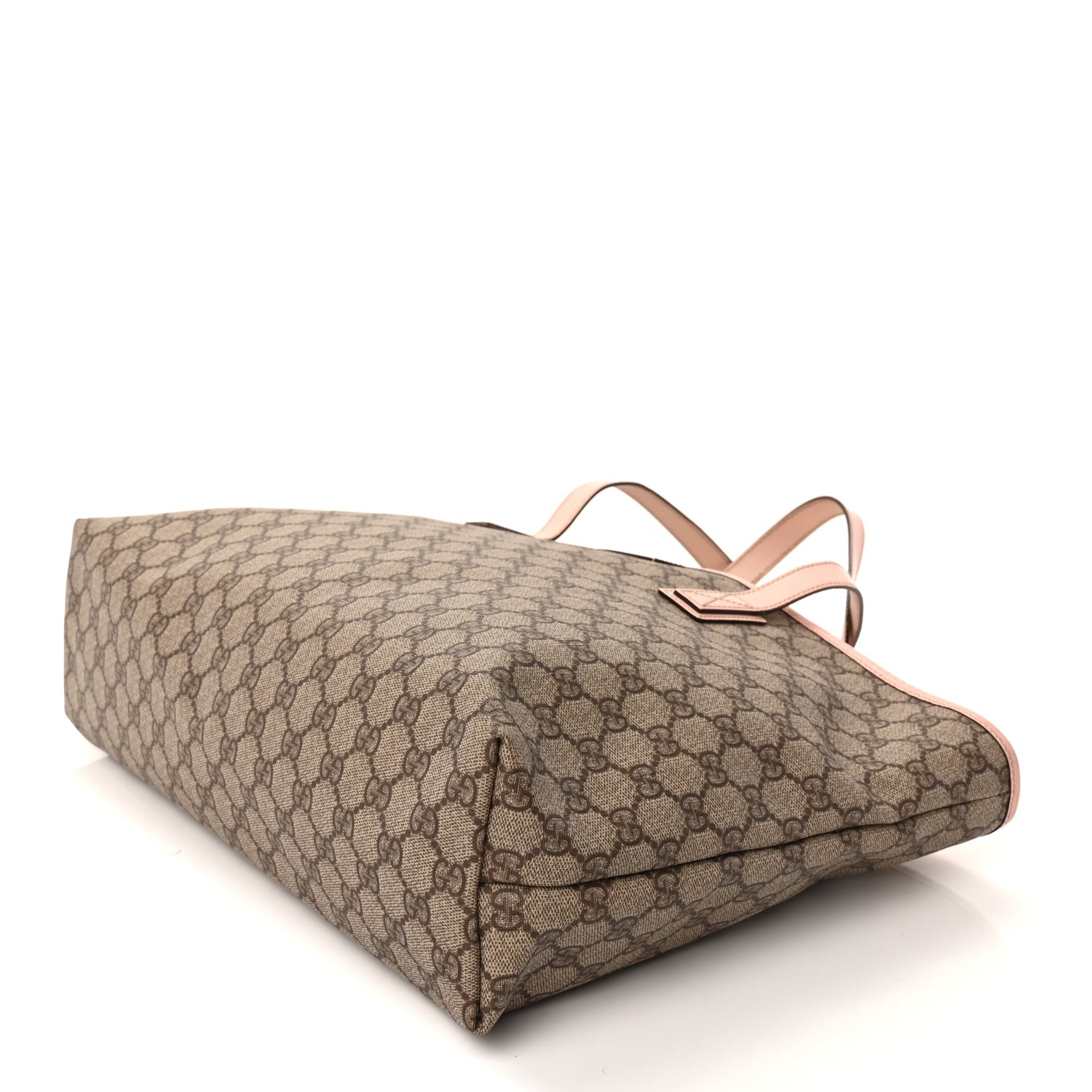 Gucci GG Supreme Monogram Medium Zippered Shopping Tote Pink 8 of 8