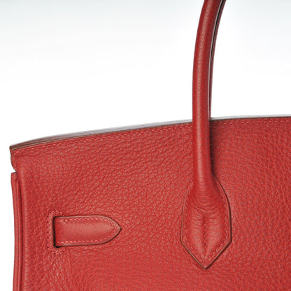 Hermes Buffle Skipper Birkin 35 Rouge Vif 28 of 40