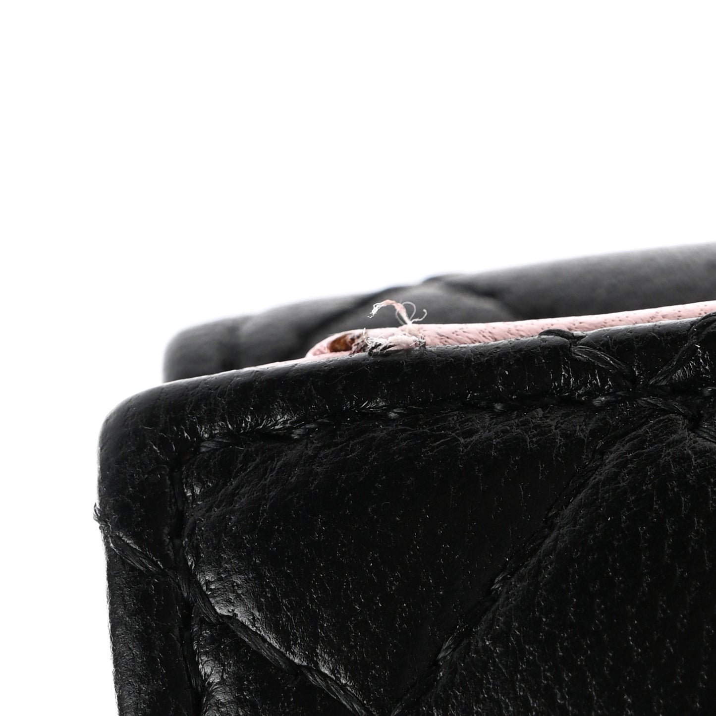 Lambskin Quilted CC Long Double Wallet Black