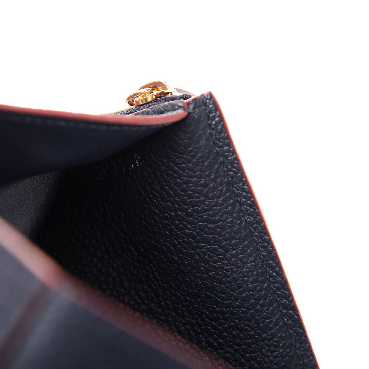 Empreinte Victorine Wallet Marine Rouge