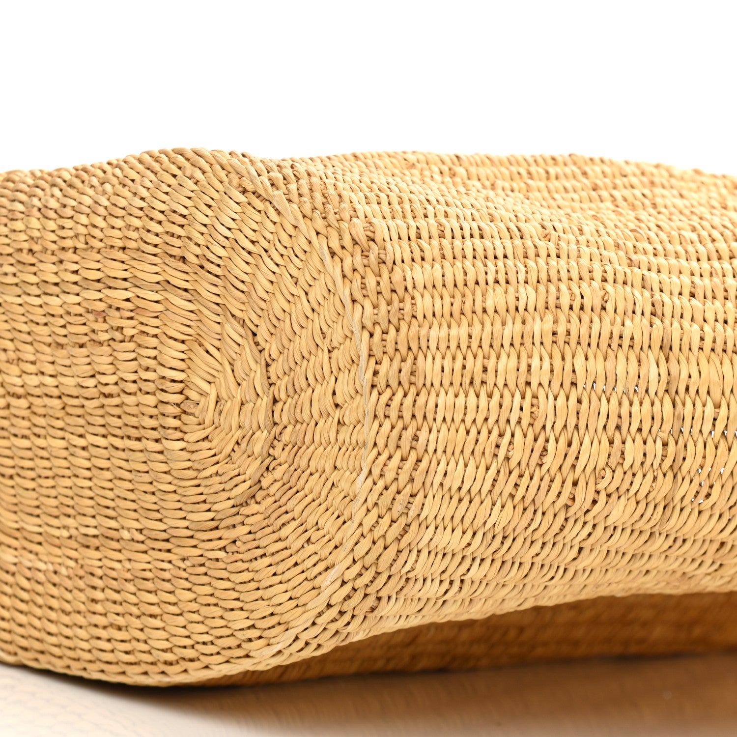 Loewe Raffia Calfskin Shell Basket Tote Natural Pecan 10 of 10