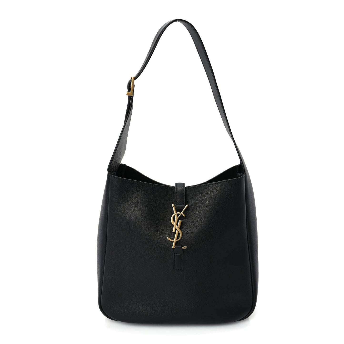 Smooth Calfskin Small Le 5 A 7 Soft Hobo  Black
