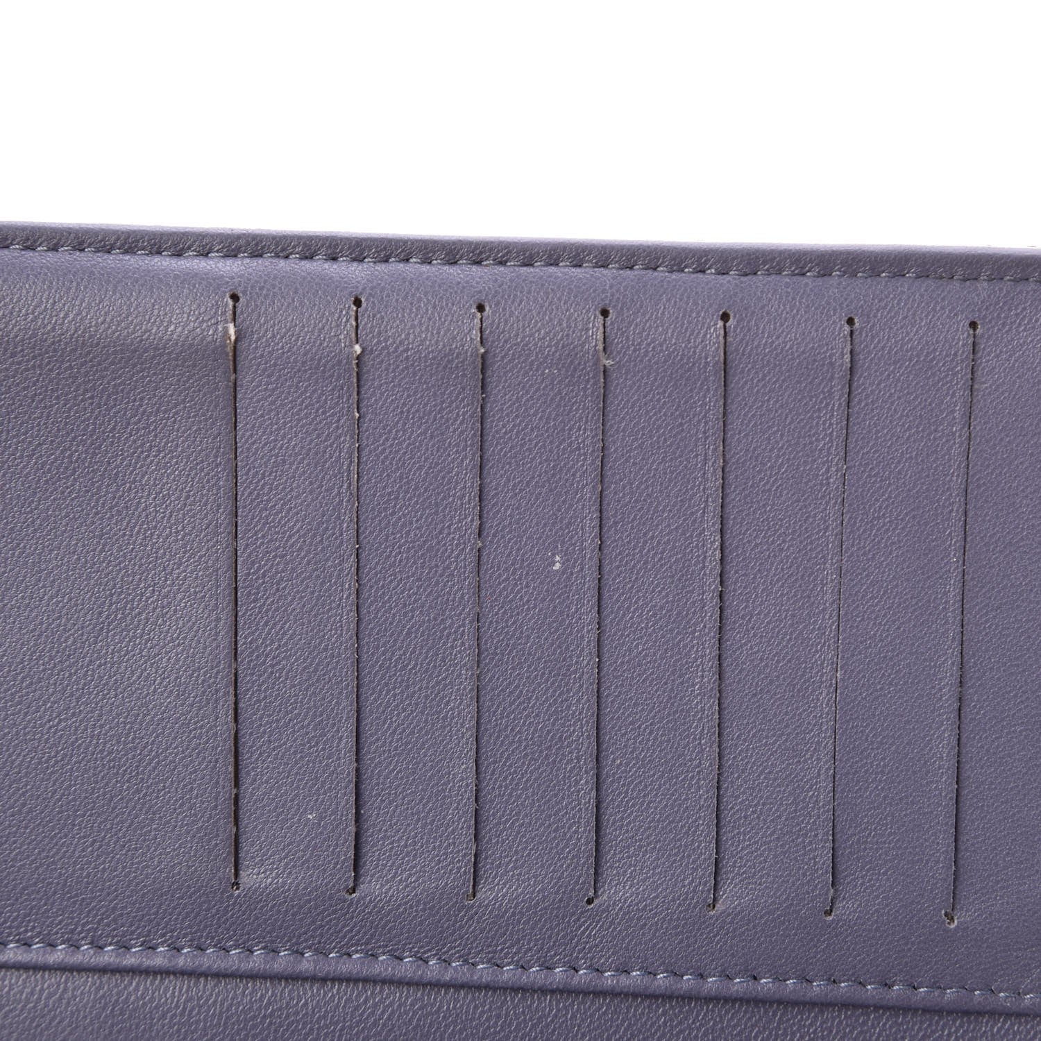 Chanel Lambskin Quilted Yen Wallet Purple 9 of 9