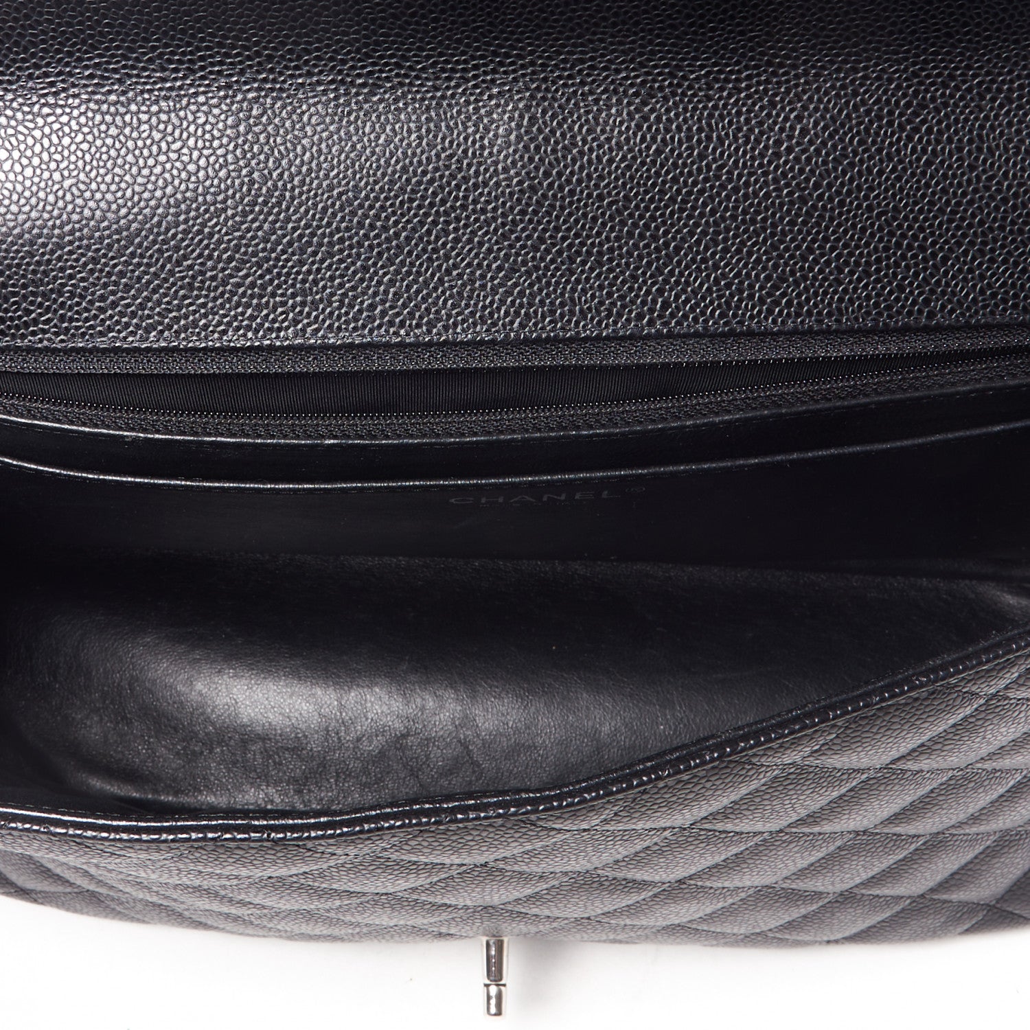 Chanel Caviar Quilted Maxi Single Flap Black 6 of 9