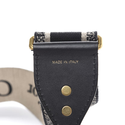 Christian Dior Canvas Embroidered Shoulder Strap Blue 4 of 4