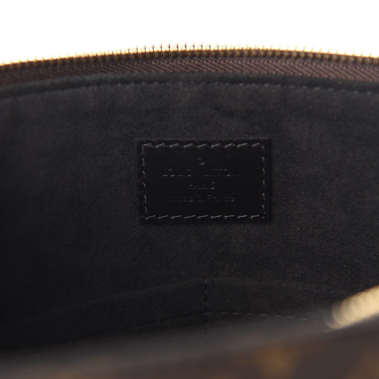 Monogram Flower Zipped Tote MM Black