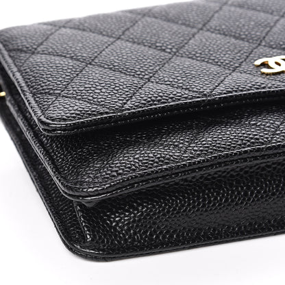 Chanel Caviar Quilted Wallet On Chain WOC Black 9 of 11