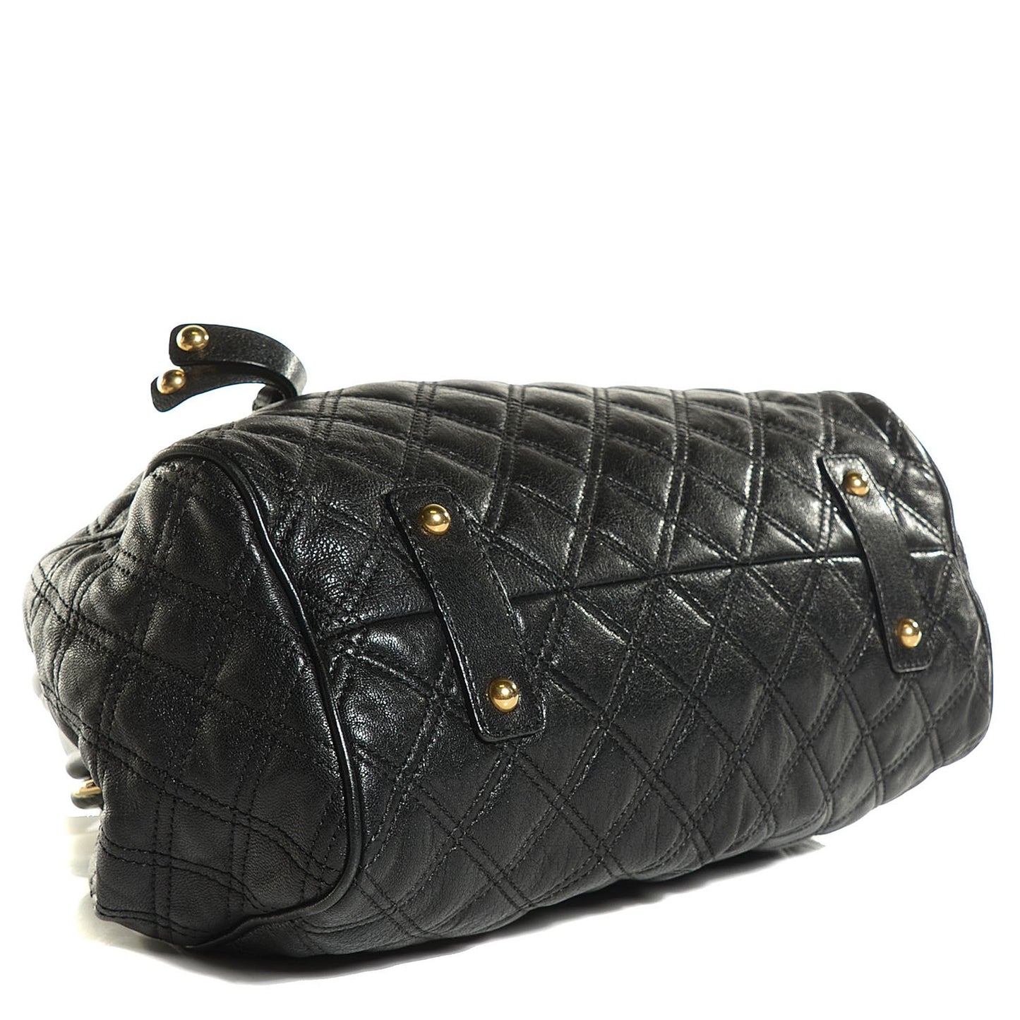 Calfskin Quilted Stam Black