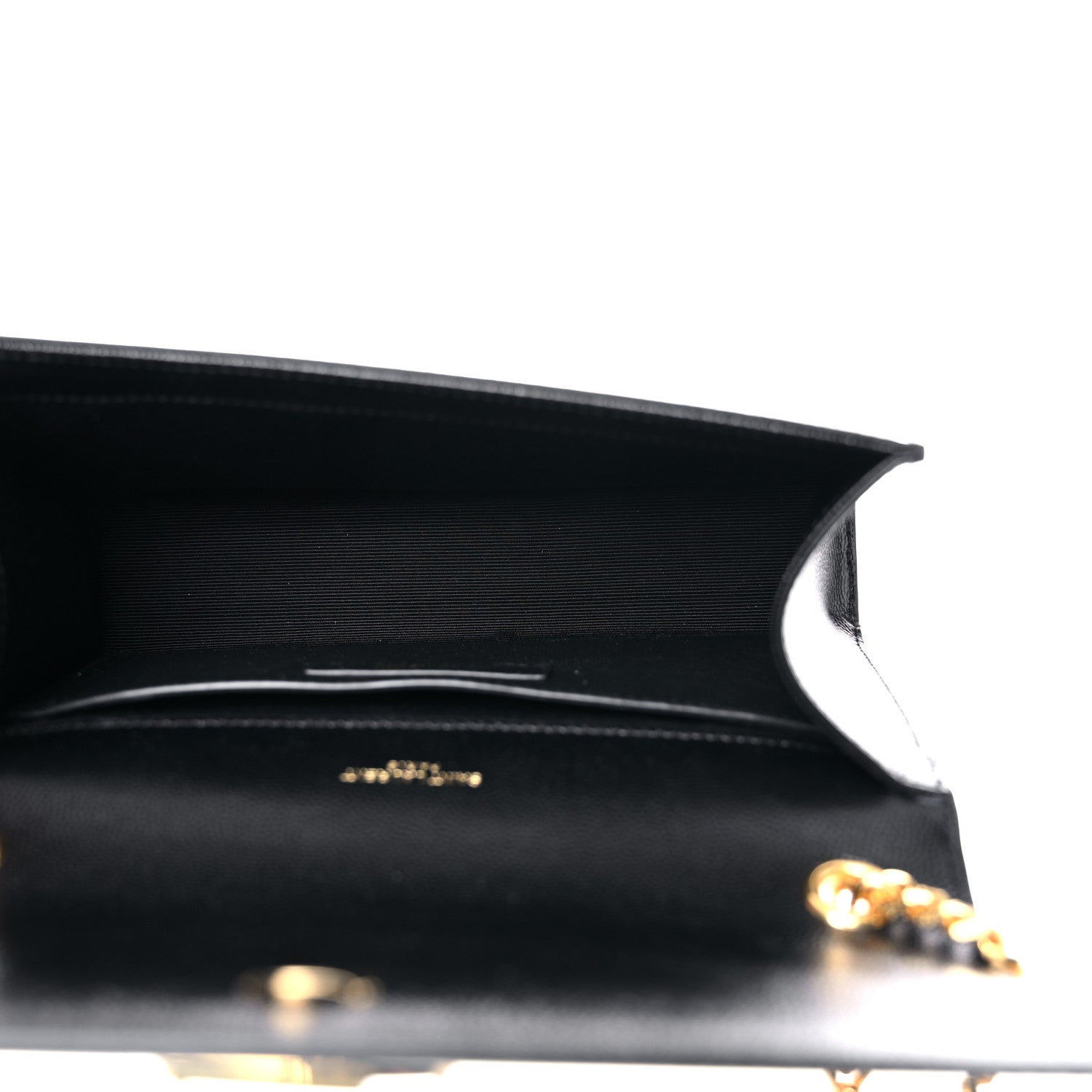 Saint Laurent Grain De Poudre Small Monogram Kate Satchel Black 4 of 8