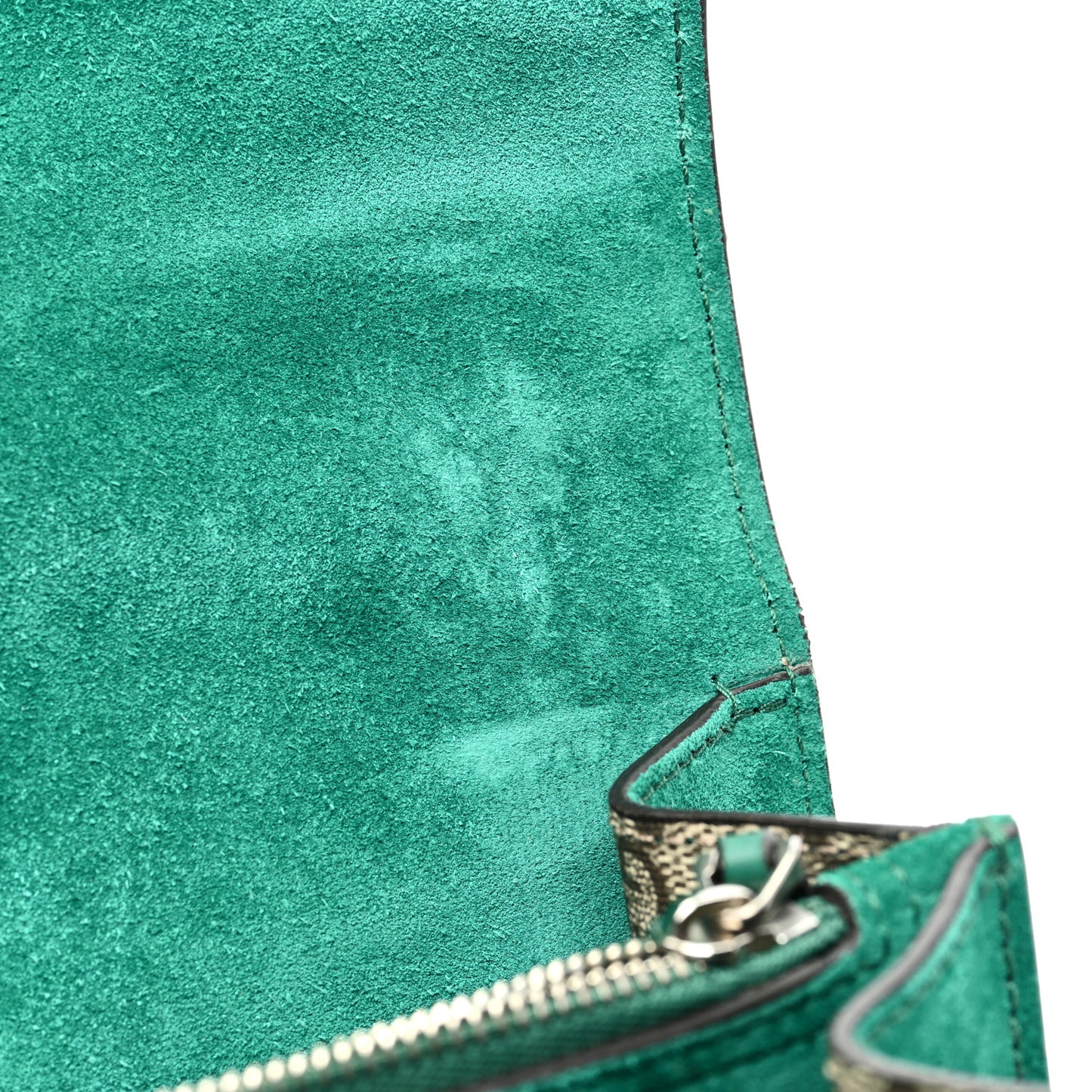 GG Supreme Monogram Embroidered Medium Dionysus Shoulder Bag Emerald