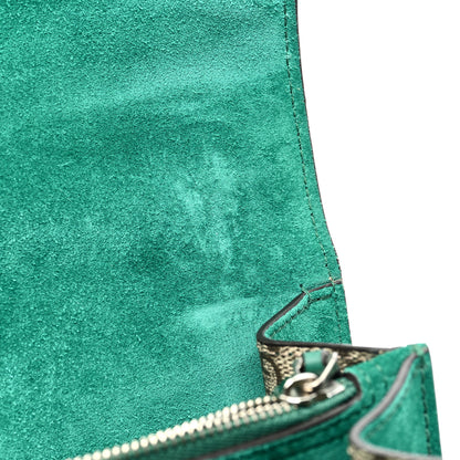 Gucci GG Supreme Monogram Embroidered Medium Dionysus Shoulder Bag Emerald 12 of 13