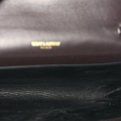 Saint Laurent Patent Uptown Chain Wallet Nut Brown 4 of 8