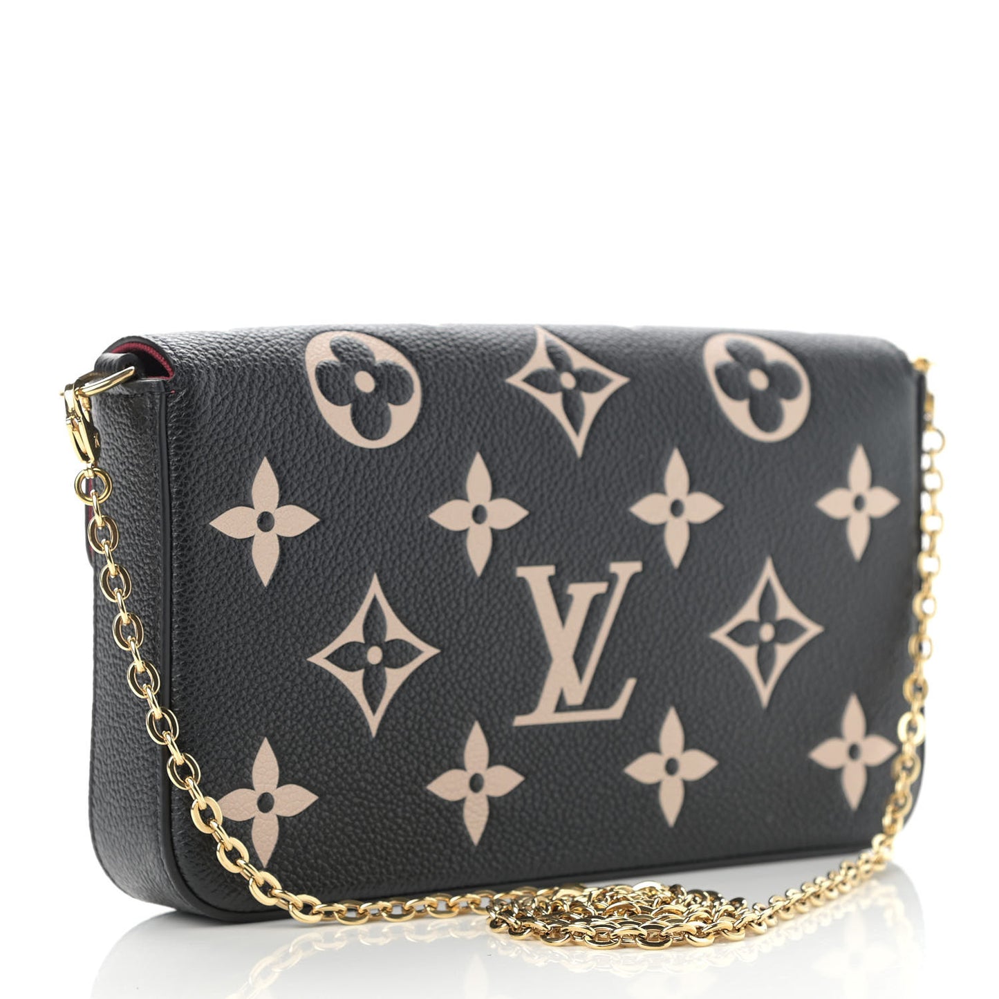Empreinte Monogram Giant Felicie Pochette Black Beige