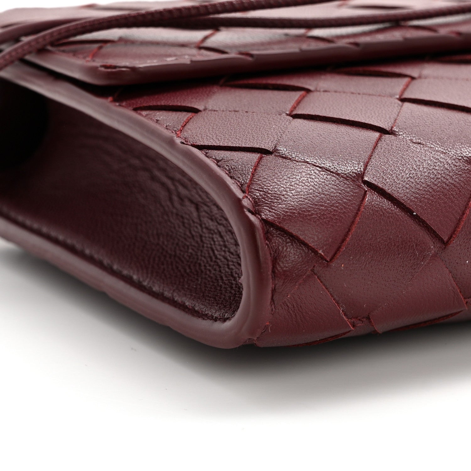 Bottega Veneta Nappa Intrecciato Long Andiamo Top Handle Clutch Barolo 10 of 16