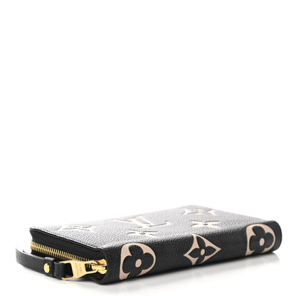 Louis Vuitton Empreinte Monogram Giant Zippy Wallet Black Beige 4 of 7