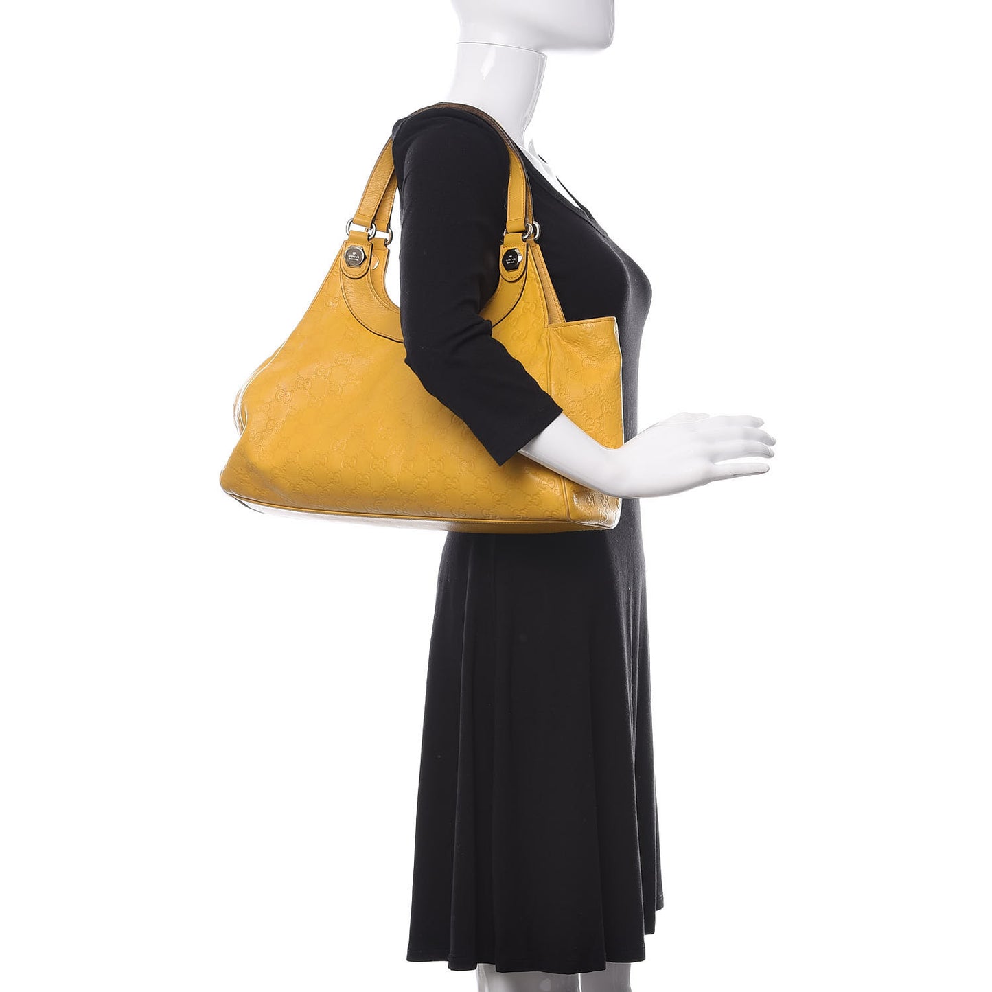 Guccissima Charmy Shoulder Bag Yellow