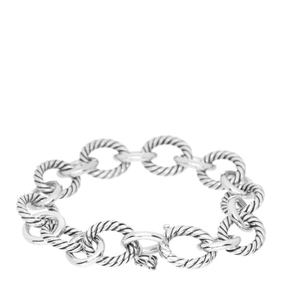 David Yurman Sterling Silver 10mm Medium Oval Link Bracelet 2 of 3