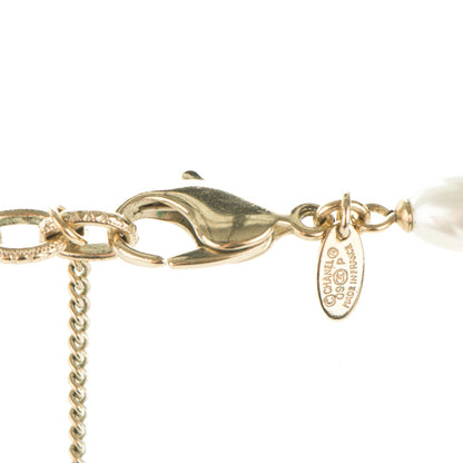 Chanel Pearl Enamel CC Camellia Long Necklace Black Red Gold 5 of 5