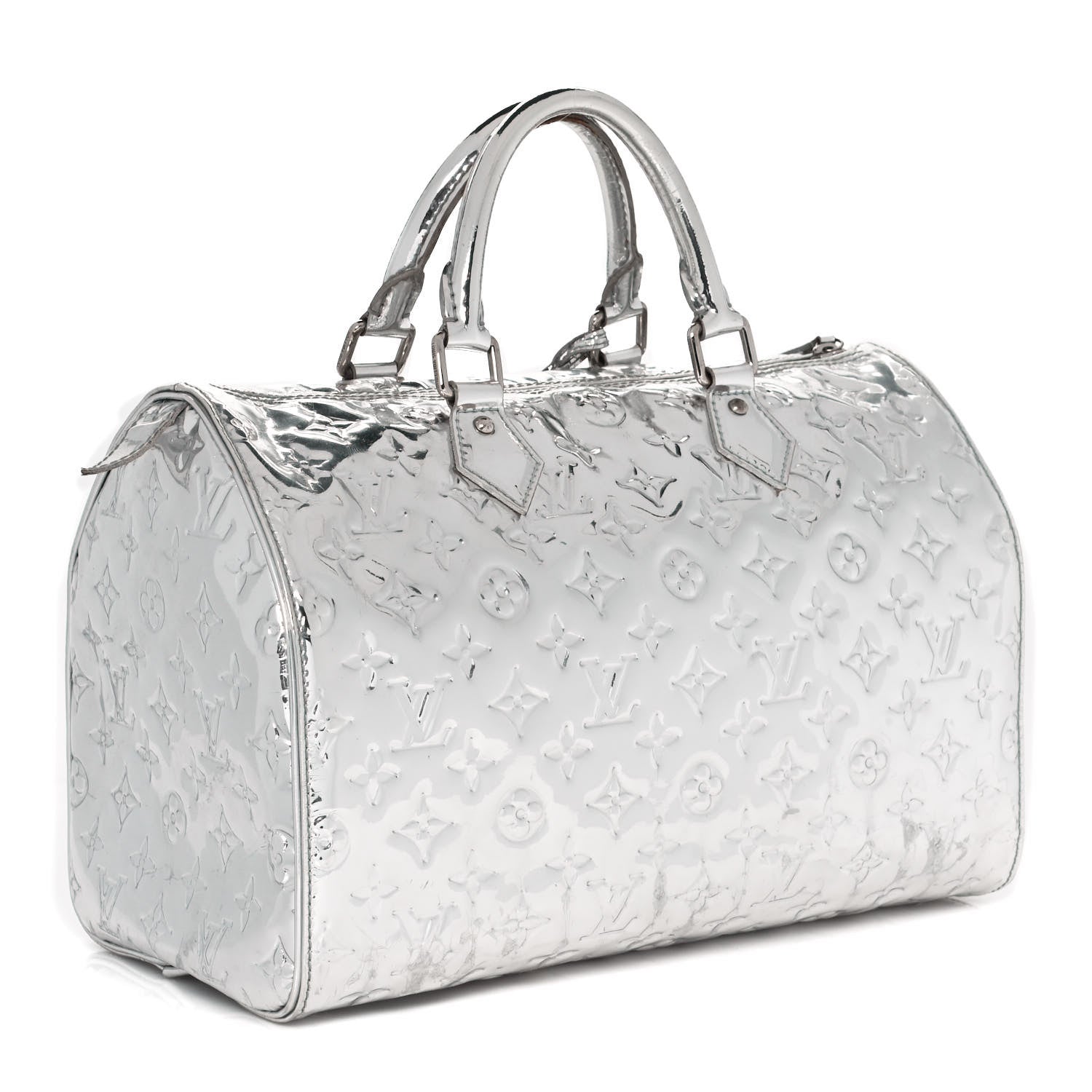 Louis Vuitton Monogram Miroir Speedy 30 Silver 3 of 8