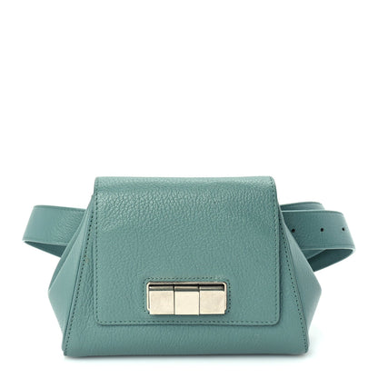 Bottega Veneta Grained Calfskin Geometric Belt Bag Storm 1 of 8
