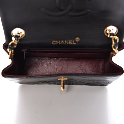 Chanel Lambskin Quilted Mini Square Flap Black 5 of 10
