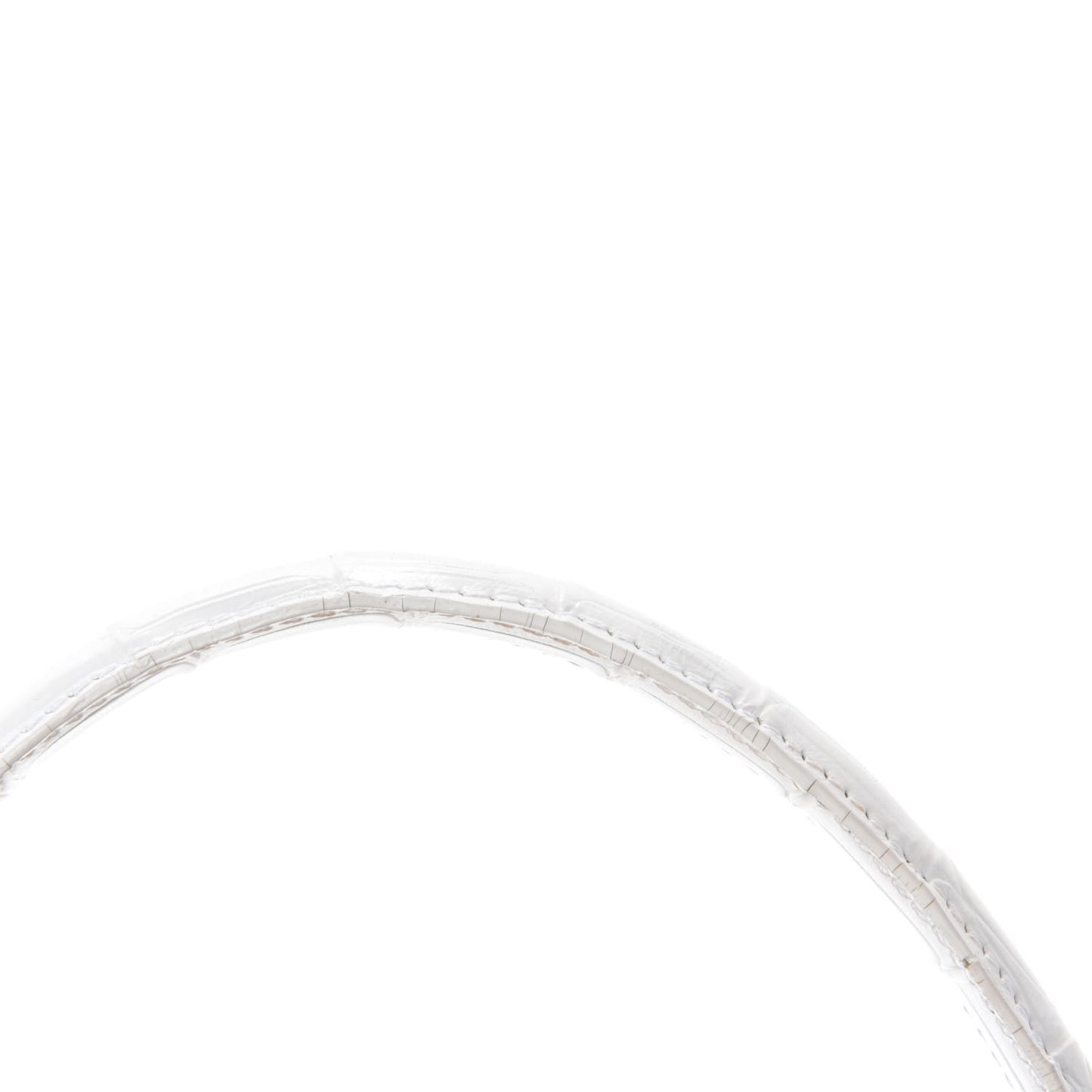 Crocodile Linen Mini Lily Top Handle Bag Navy