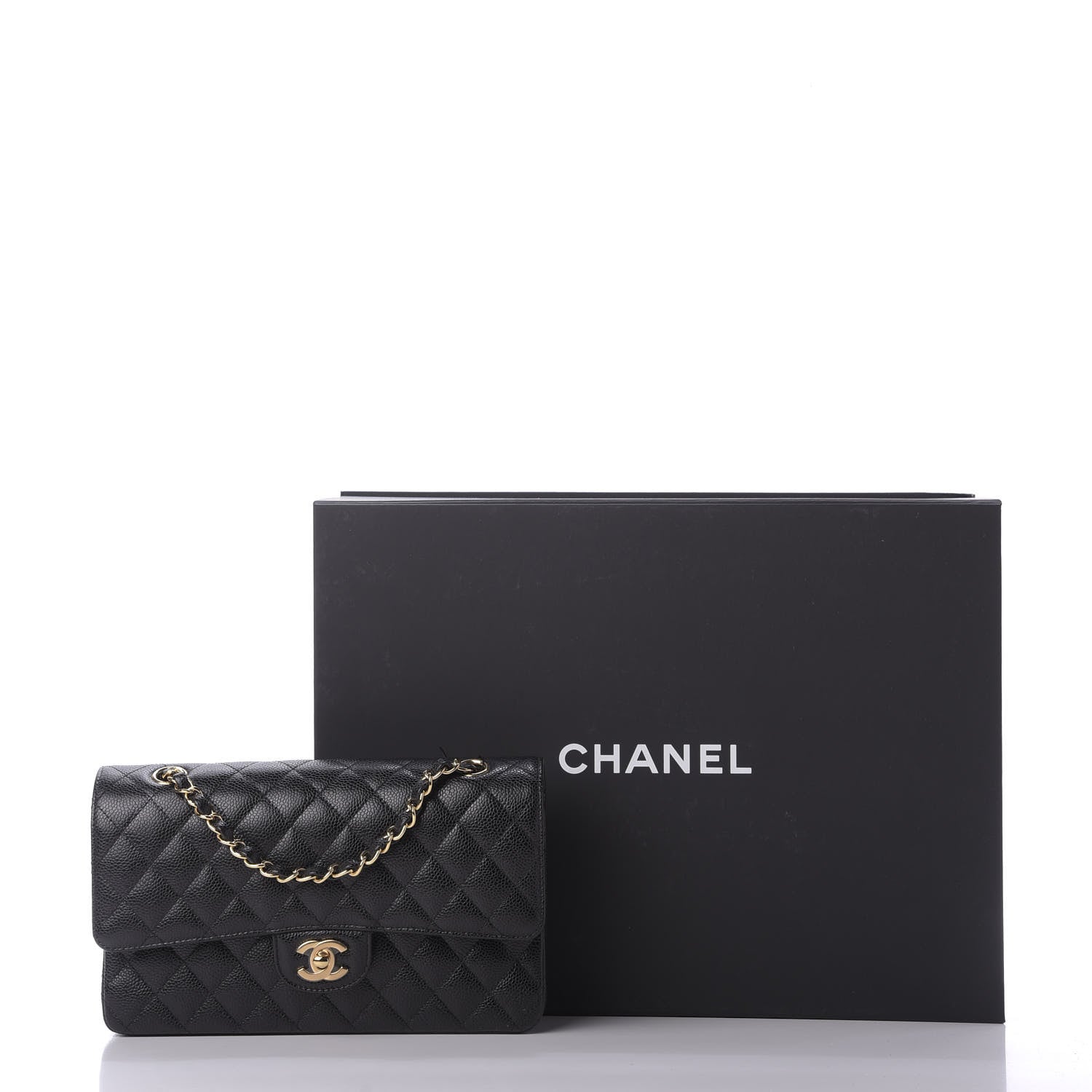 Chanel Caviar Quilted Medium Double Flap Black 10 of 10