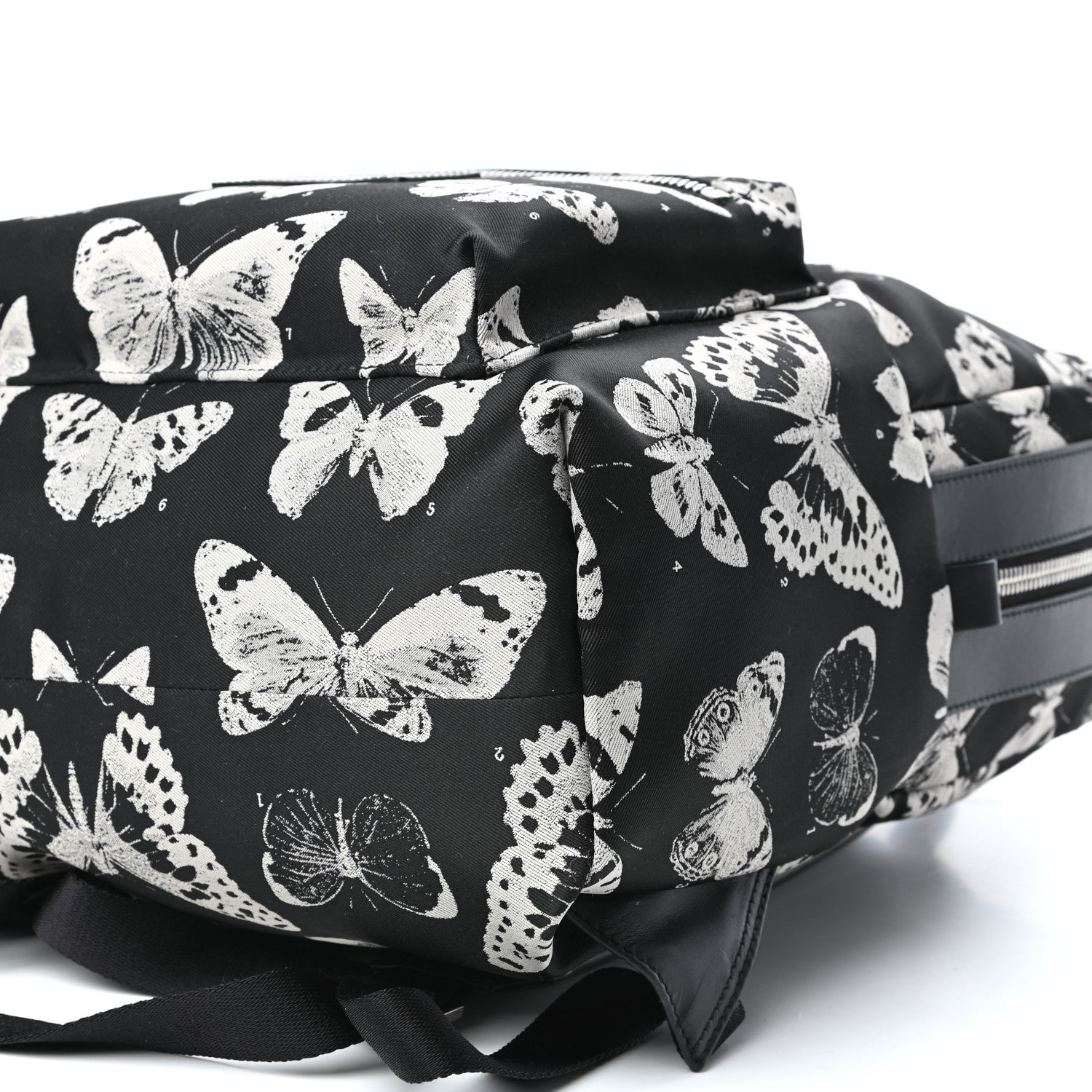 Alexander McQueen Nylon Butterfly Printed Backpack Black 9 of 9