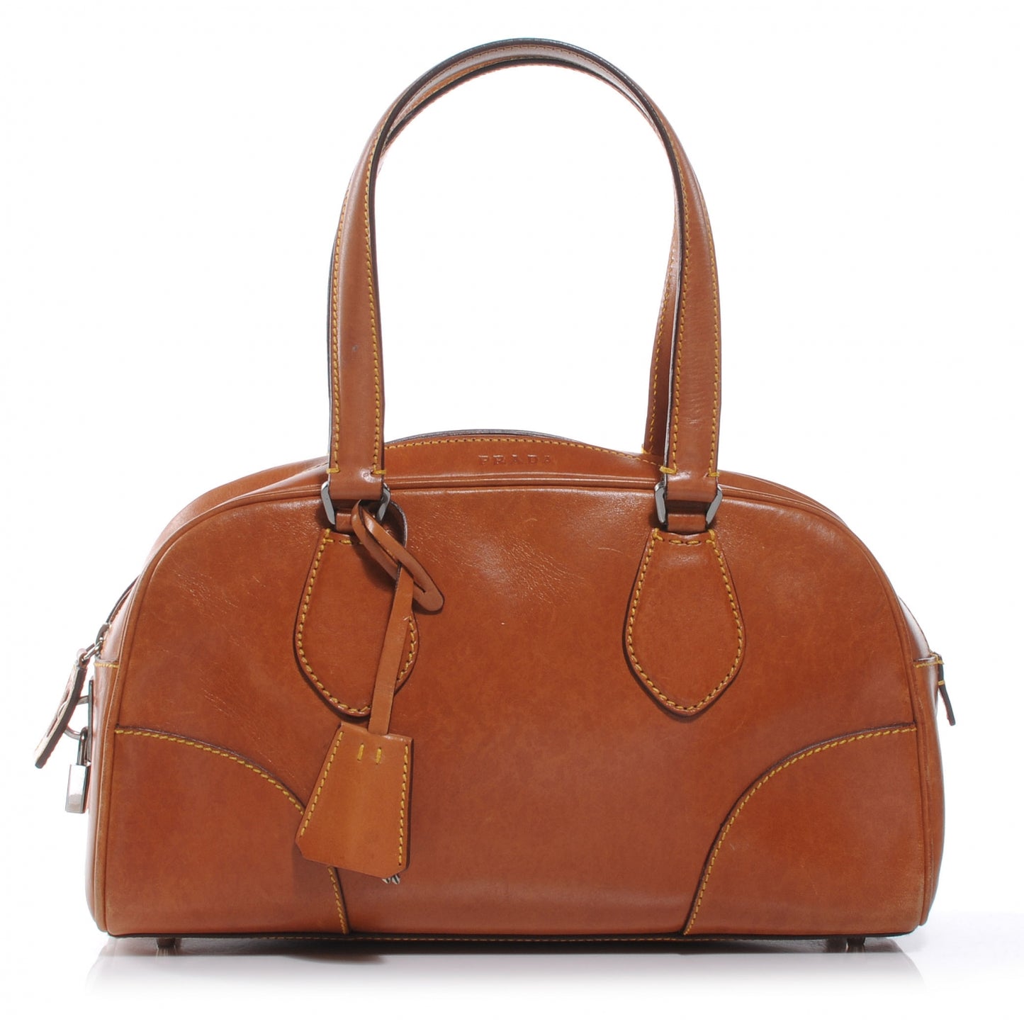 Vitello England Bowling Bag Naturale