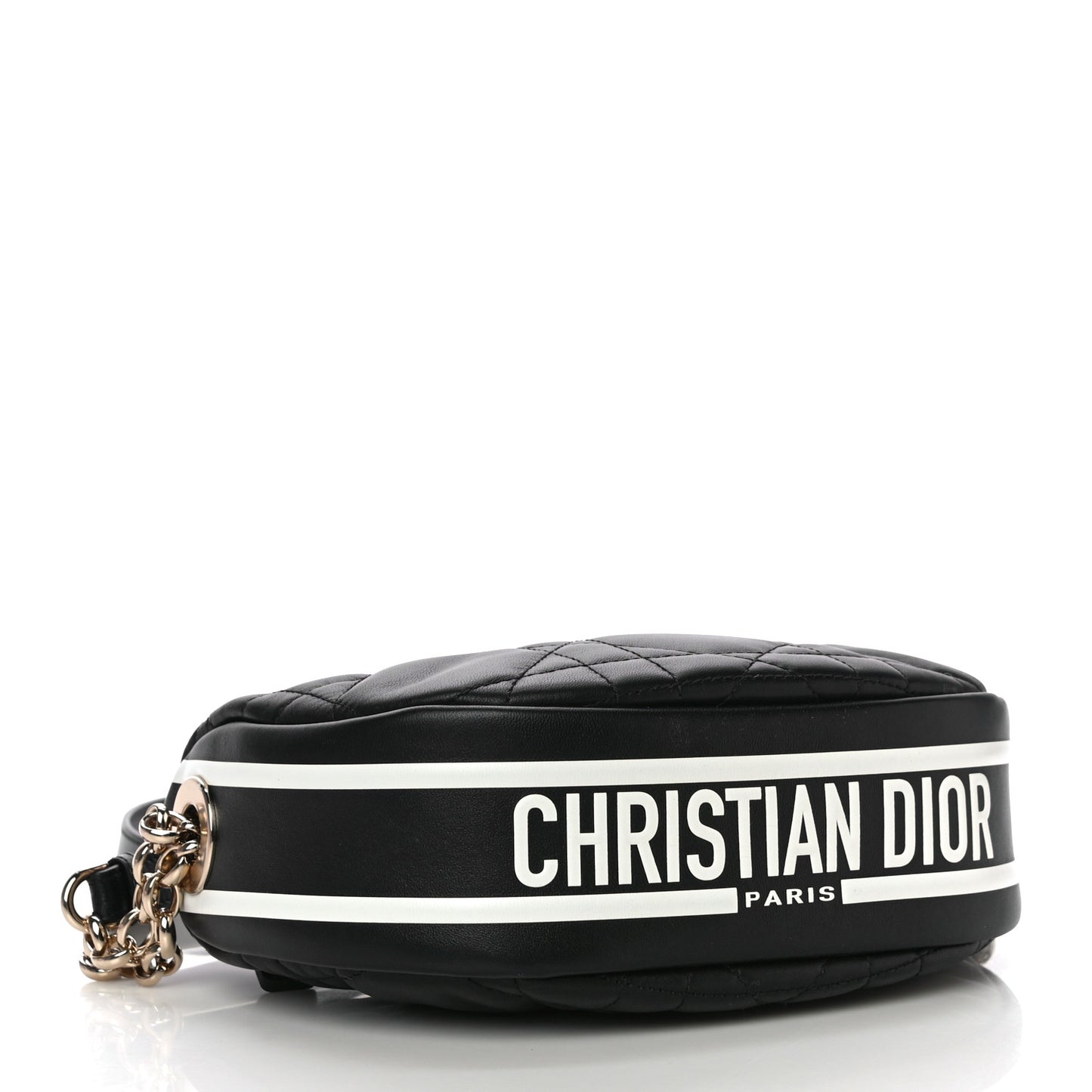 Lambskin Cannage Small Dior Vibe Hobo Bag Black