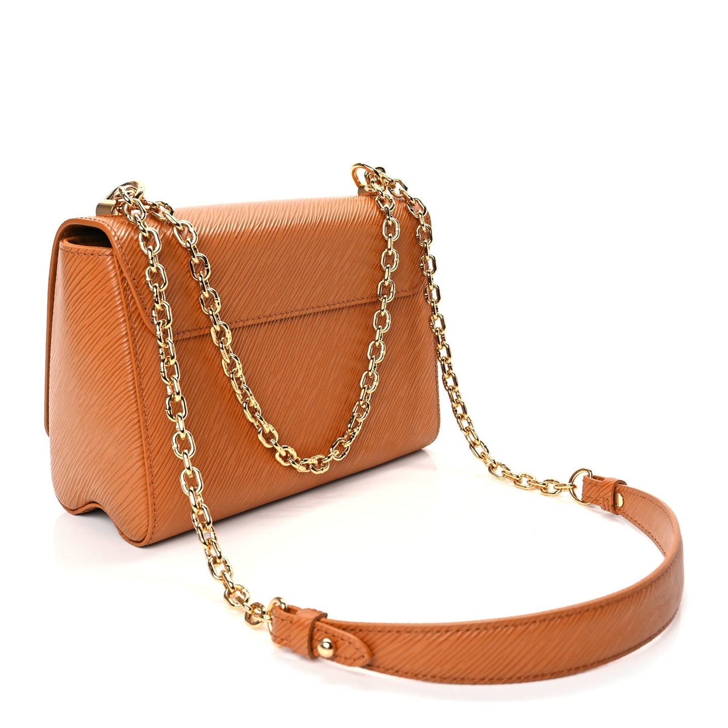 Epi Twist Shoulder Bag MM Gold Miel