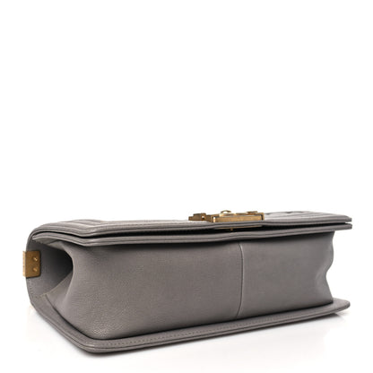 Chanel Caviar Quilted Medium Boy Flap Grey 4 of 10