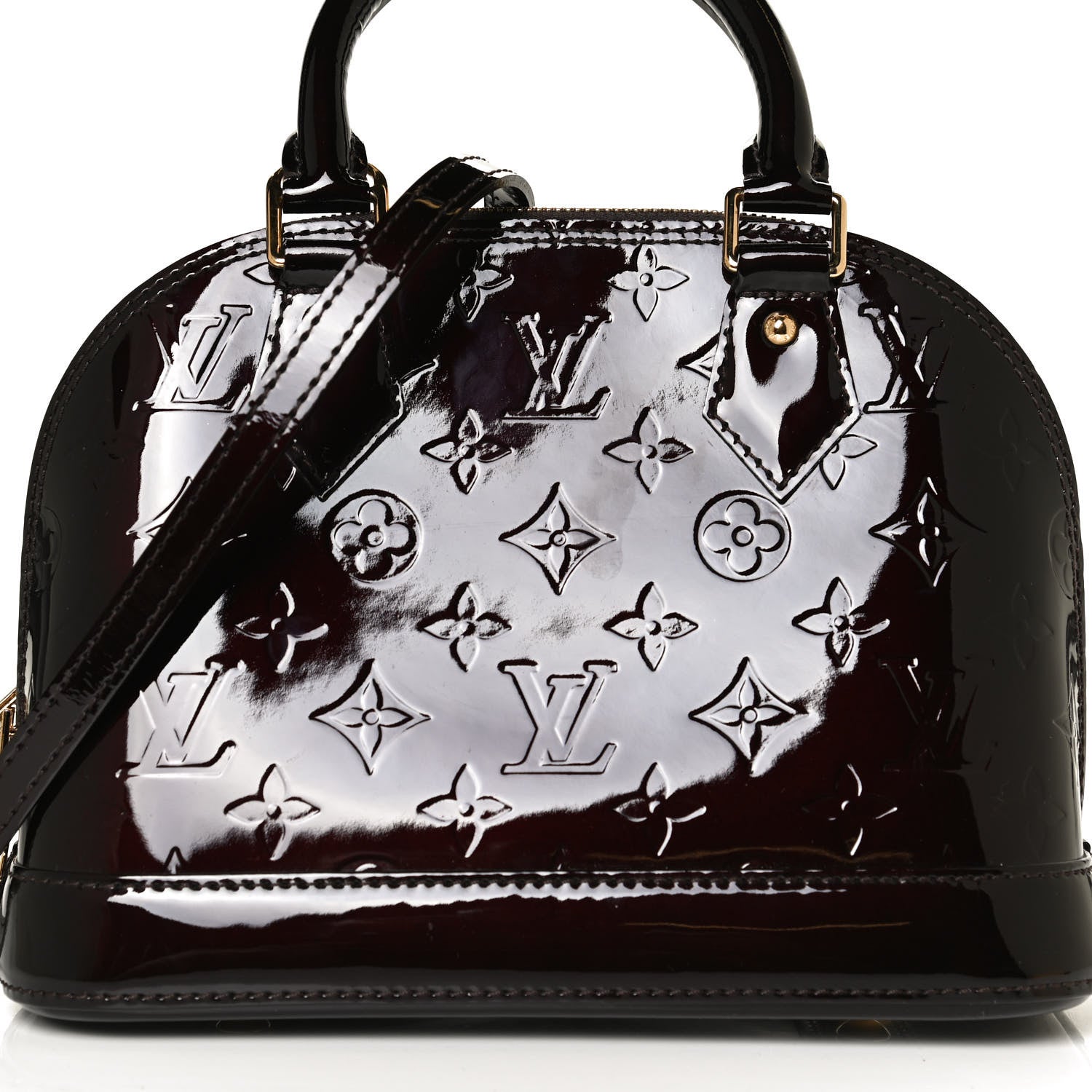 Louis Vuitton Vernis Alma BB Amarante 6 of 8