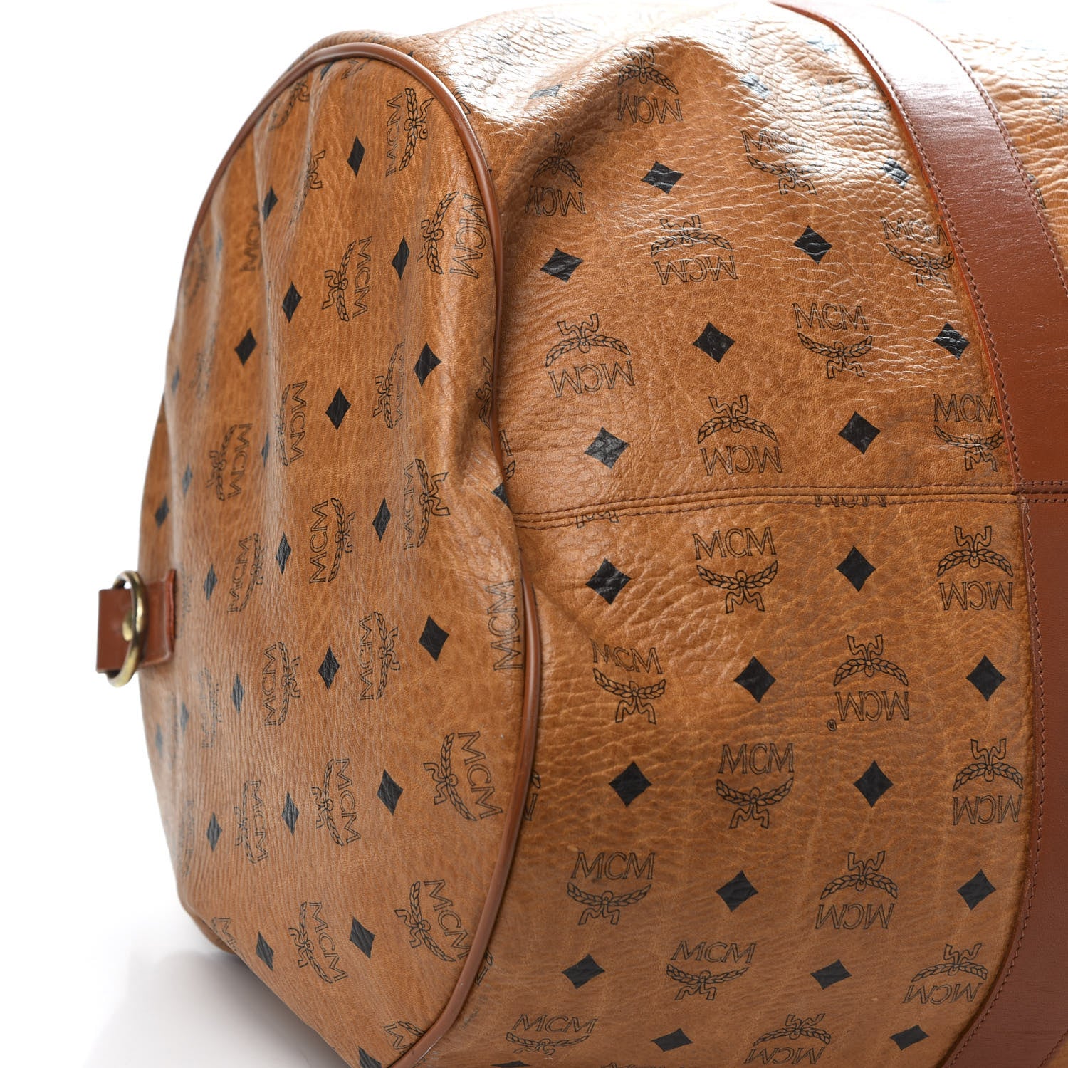 MCM Visetos Traveler Bag Cognac 5 of 10