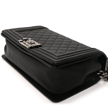 Chanel Caviar Quilted Medium Boy Flap  Black 7 of 8