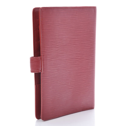 Louis Vuitton Epi Medium Ring Agenda Cover Rouge 3 of 10