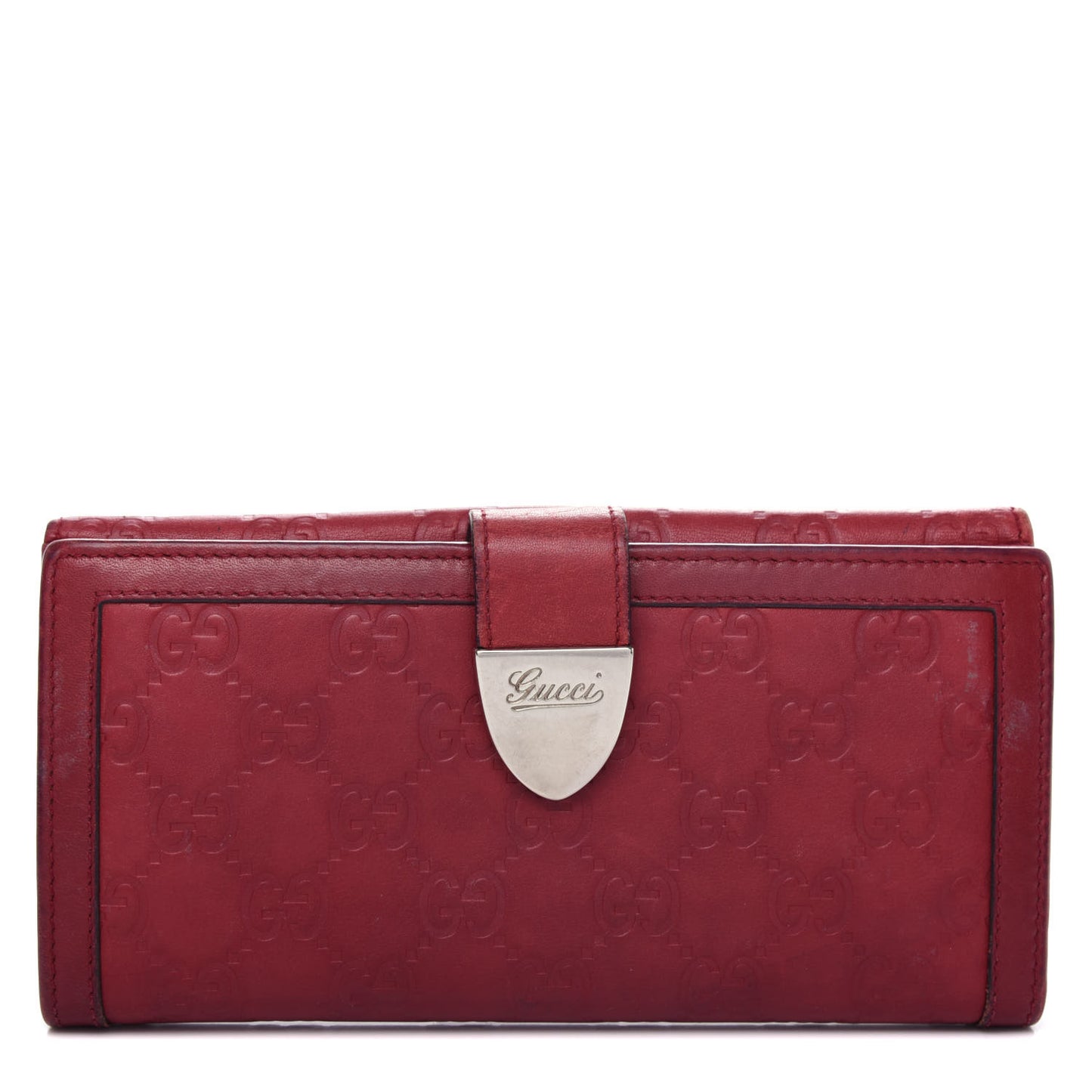 Guccissima Continental Wallet Red